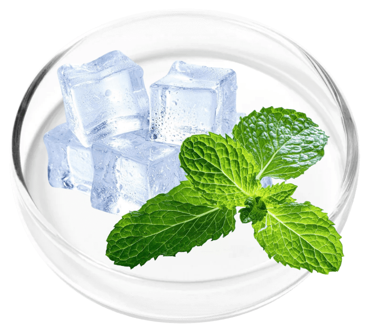Menthol used in the KeraFirm Pro merchant formula presentation