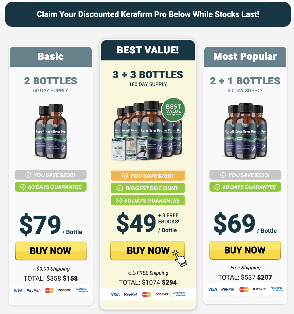 KeraFirm Pro current package offer